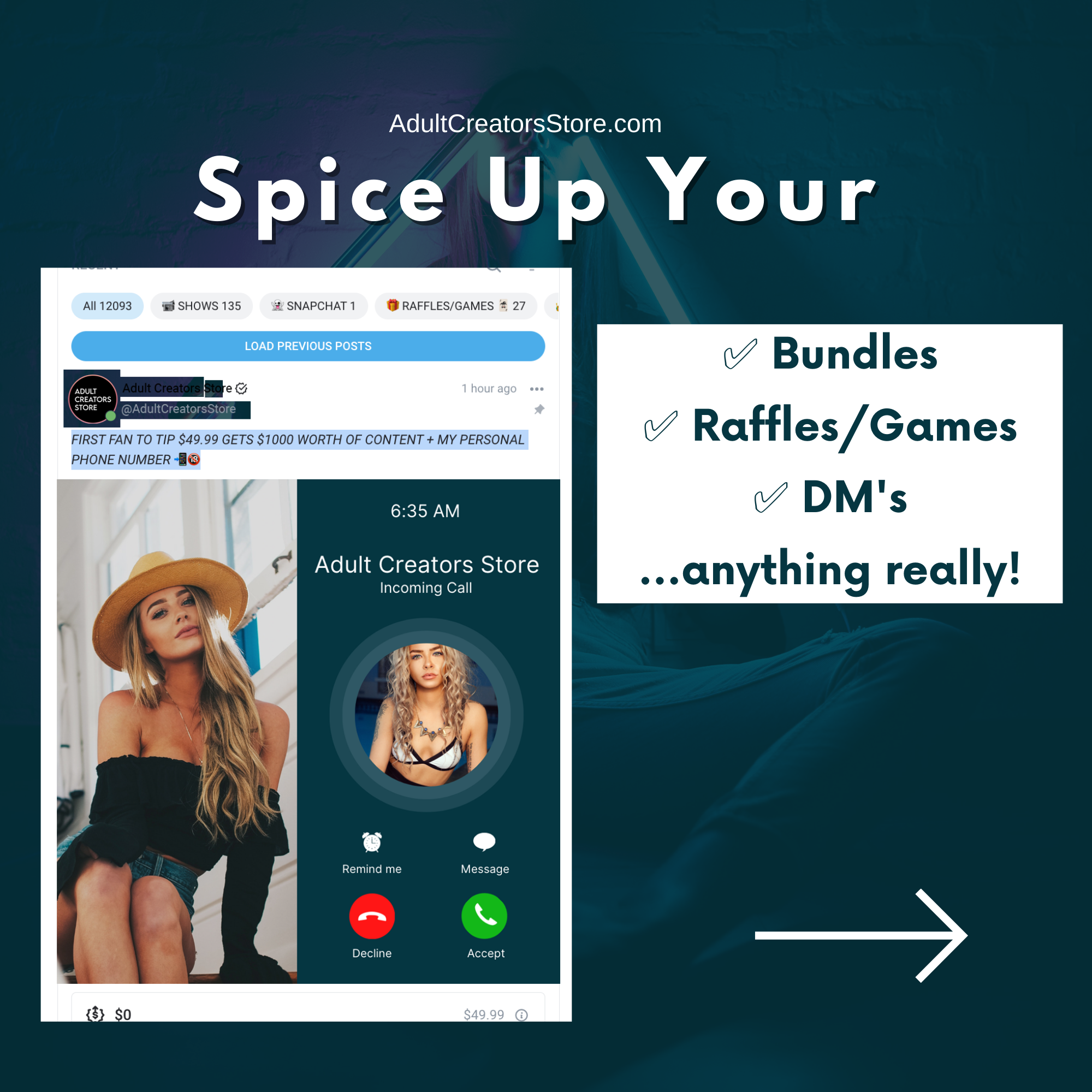 Upsell Your Personal Number Creative